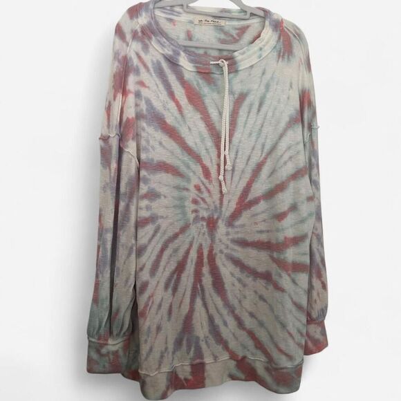 Free People We The Free “Best Catch” Tie Dye Pullover – Cozy Indie Loungecore M - Picture 4 of 8
